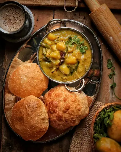 Aloo Puri Special - 16 Oz + 4 Puris (Sat, 24th May)